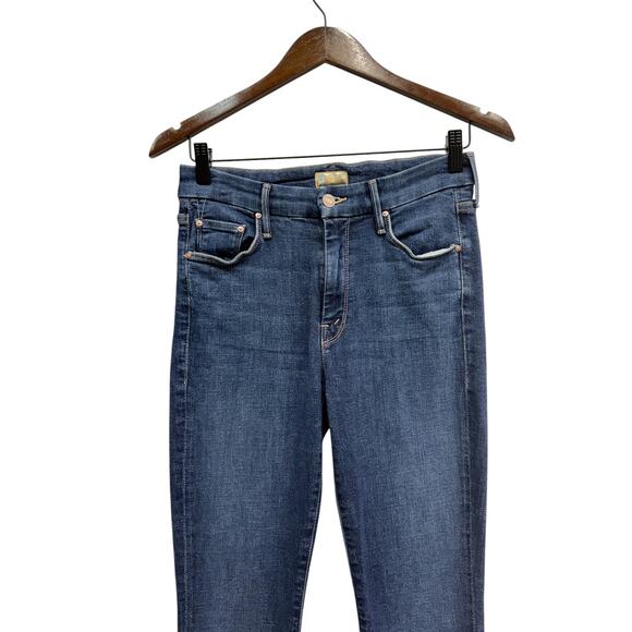 MOTHER The Looker Ankle Fray Mid Rise Skinny Jeans in 'Girl Crush' size 26 - Picture 5 of 9